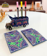 Cone Art Red Coaster & Truck Art Set Design