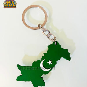 Pakistan Map rubber key chain by gulkhan truck art