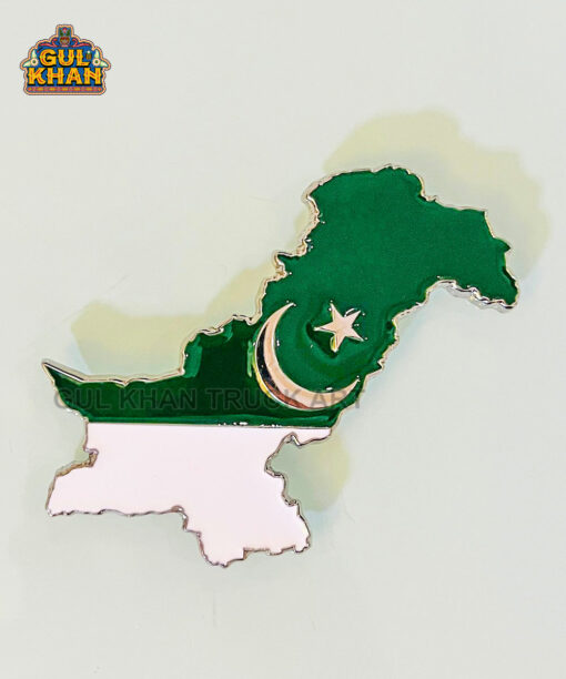 Metal Map Magnet By Gul Khan Truck Art
