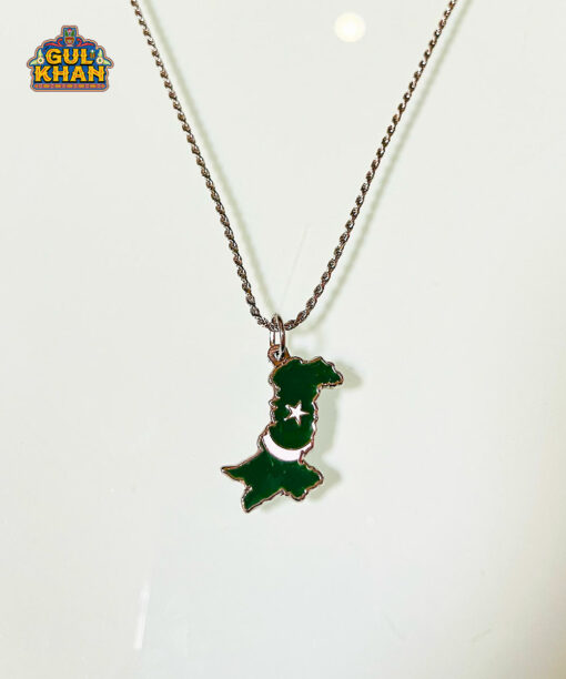 Map Metal Pendant
