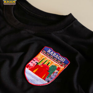 Karachi Premium Embroidered Patch T-Shirt