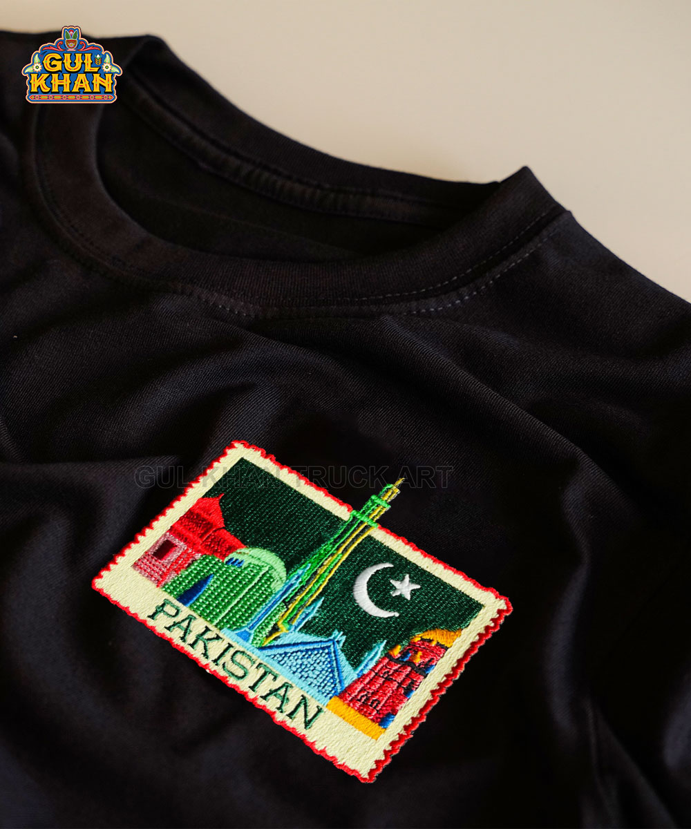 1 Pakistan Premium Embroidered Patch T-Shirt - Image 1