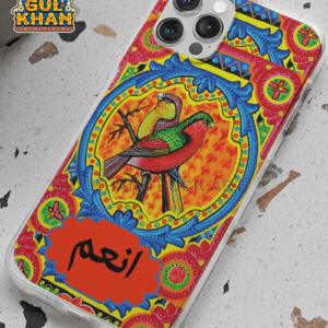 Red & Yellwo Birds Printed Truck Art Mobile Cover Design ( Customizable )