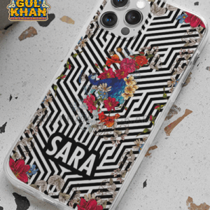 Black & White Printed Truck Art Mobile Cover Design ( Customizable )