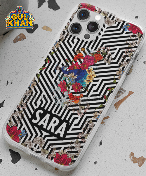 11 Black & White Printed Truck Art Mobile Cover Design ( Customizable ) - Image 1