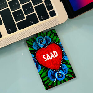 Flower Motif Printed USB Flash Drive  (Customizable)