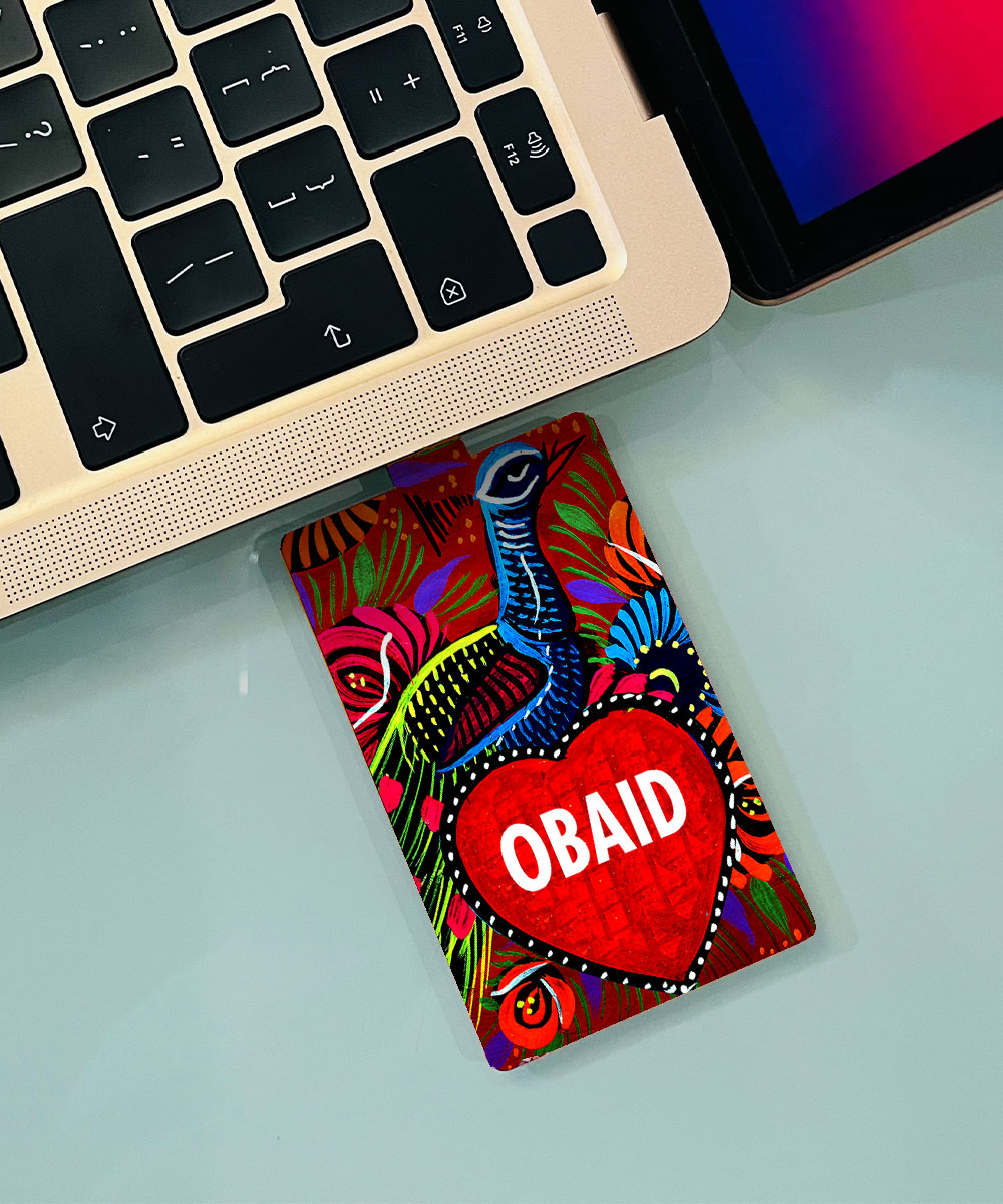 6 (1) Peacock Printed USB Flash Drive (Customizable) - Image 1