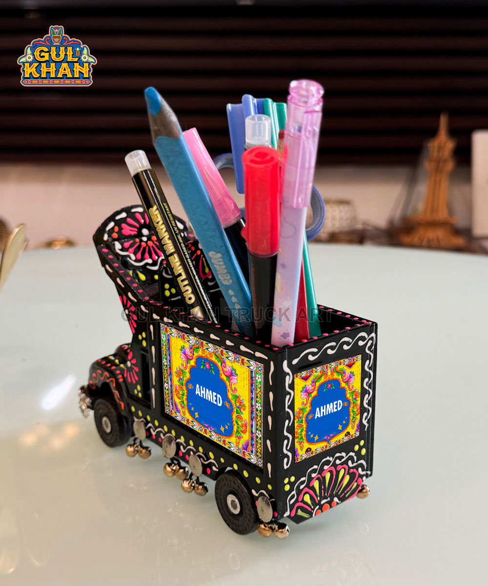 B-2 Cone Art Black Stationery Truck Design (Customizable) - Image 1