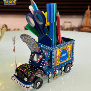 Cone Art Blue Stationery Truck Design (Customizable)