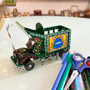 Cone Art Green Stationery Truck Design (Customizable)