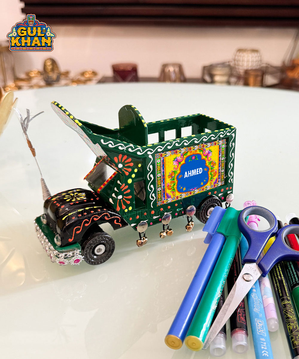 G-1 Cone Art Green Stationery Truck Design (Customizable) - Image 1