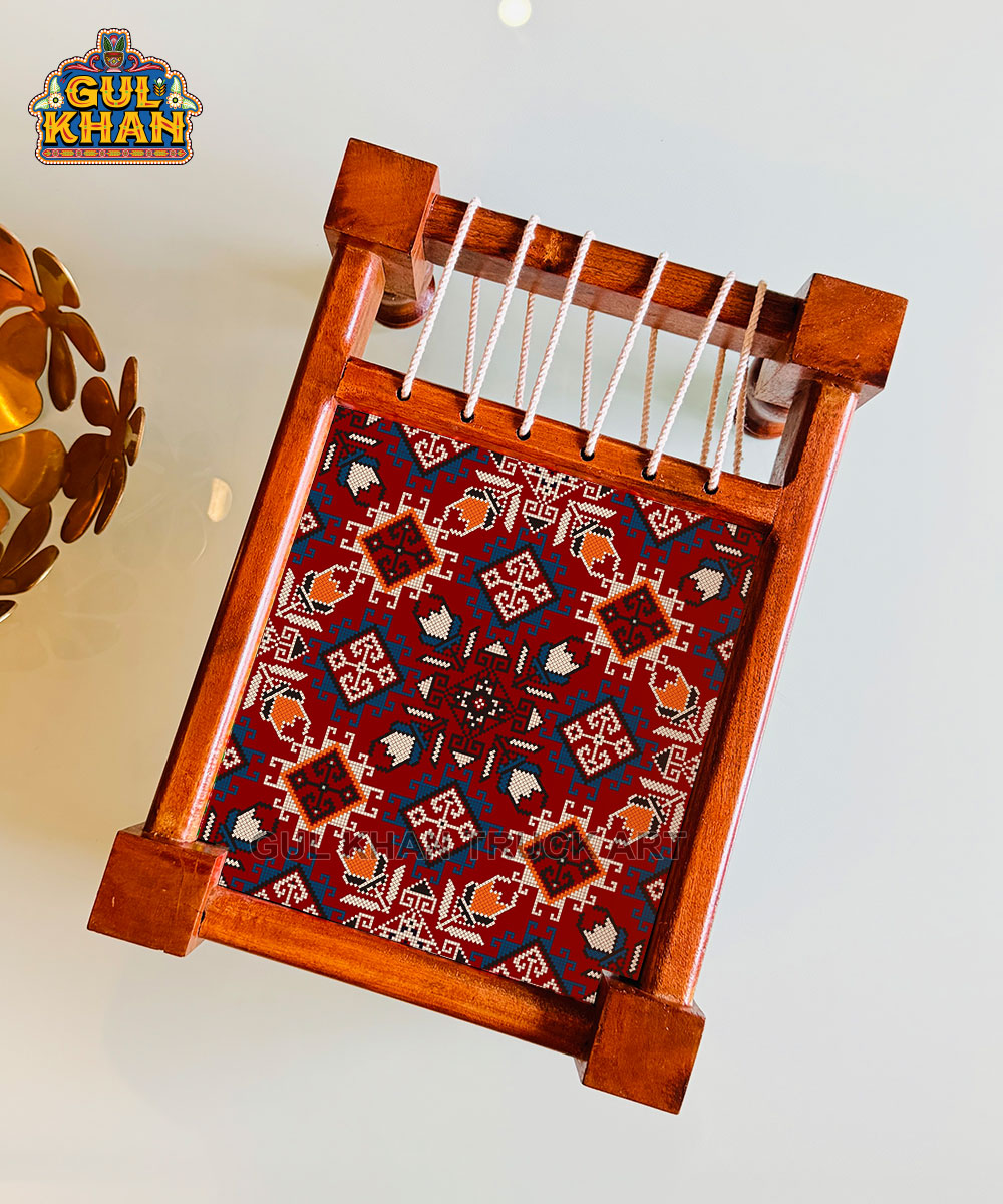 charpai-tray-Mockup--2 Persian Artisan Edition Charpai Printed Design 06 - Image 1
