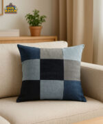 Denim Patchwork Cushion Cover - Image 2