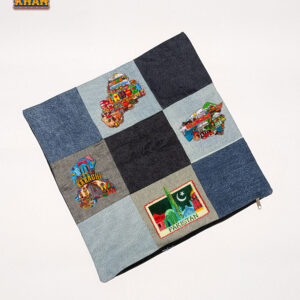 Denim Patchwork Cushion Cover
