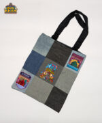 Denim Patchwork Tote Bag - Image 5
