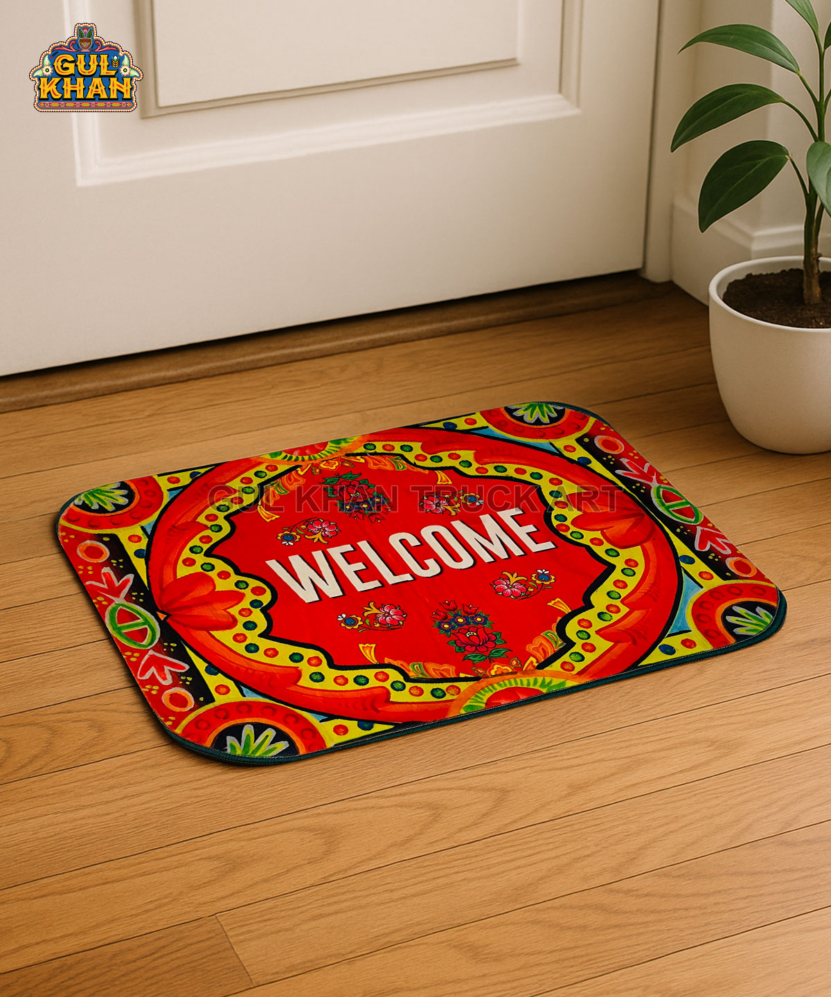 2-3 (3) Wellcome Printed Truck Art Floor Mat - Image 1