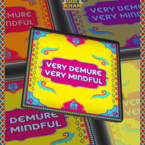 Very Demure Printed Coaster Design