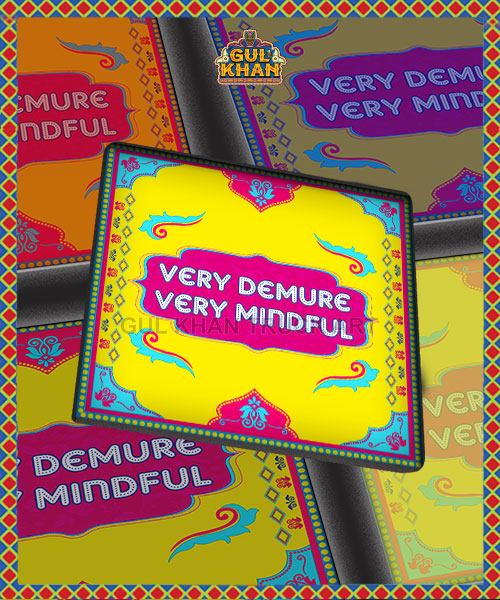 Coaster-mockup Very Demure Printed Coaster Design - Image 1