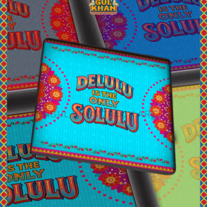 DELULU Printed Coaster Design