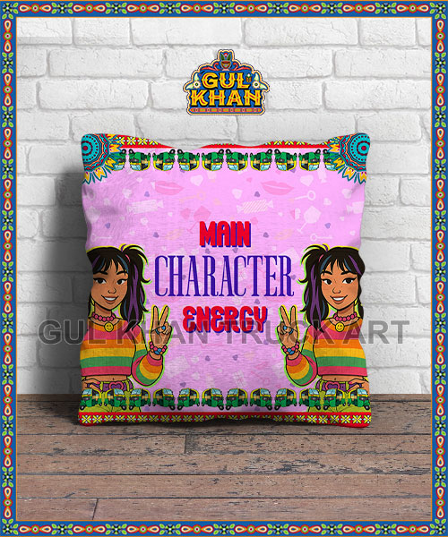 Cusionmockup Main Character Energy Printed Cushion Design - Image 1